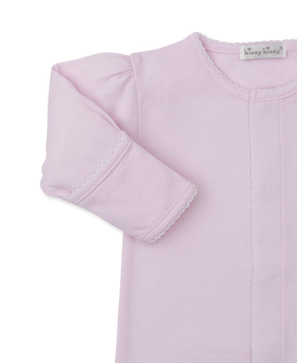 Riding Rockers Pima Cotton Footie: Light Pink
