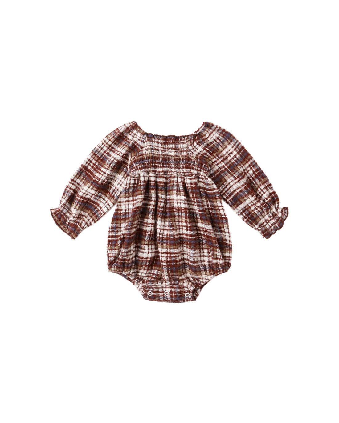 Adelaide Romper: Burgundy Plaid