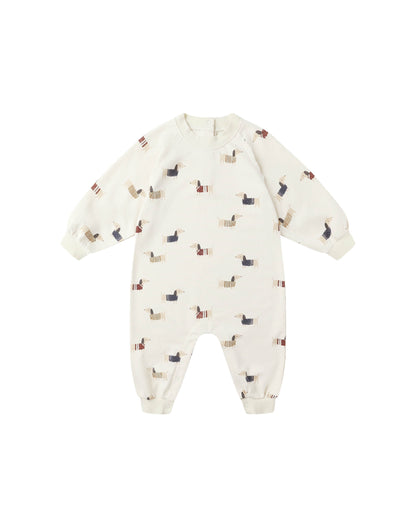 Raglan Jumpsuit: Dachshund