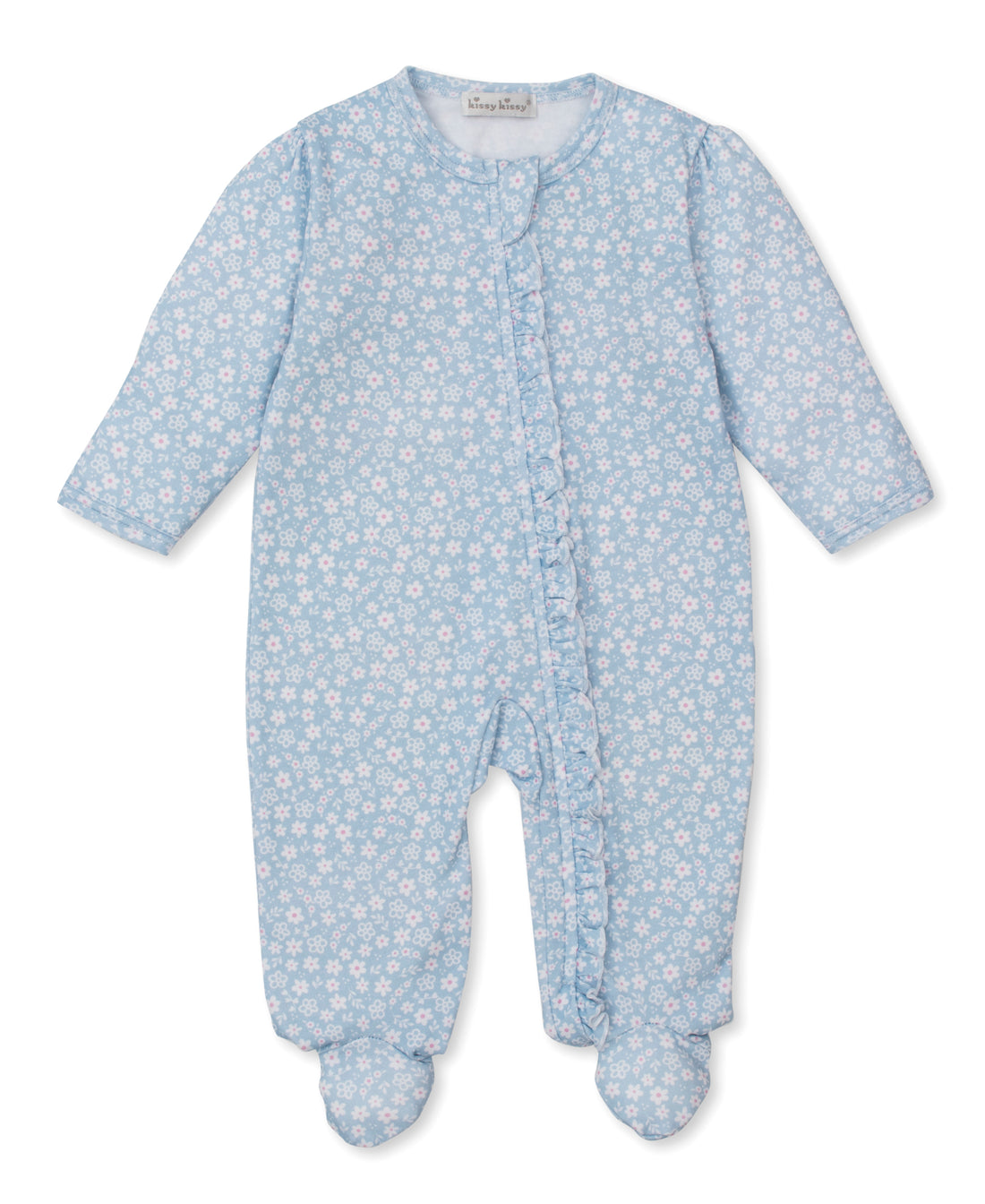 Fall in Bloom Ruffle Zipper Footie