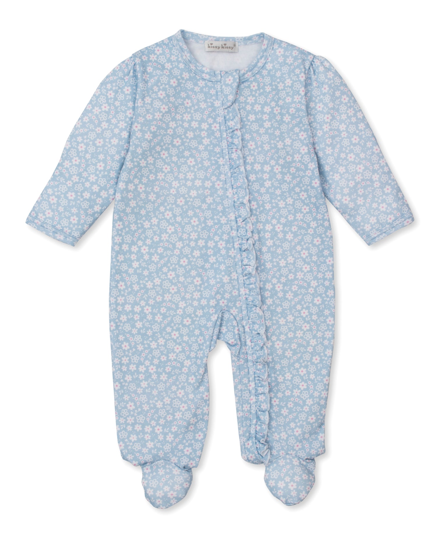 Fall in Bloom Ruffle Zipper Footie