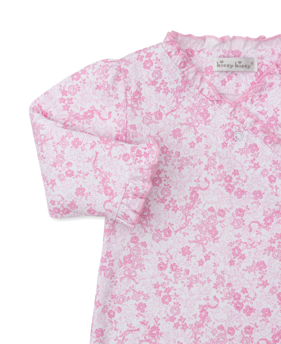 Old English Roses Ruffle Gown: Pink