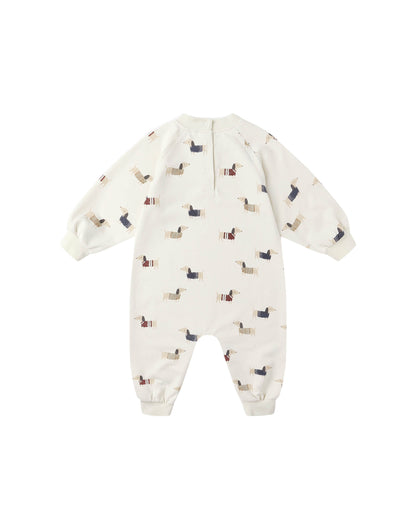Raglan Jumpsuit: Dachshund
