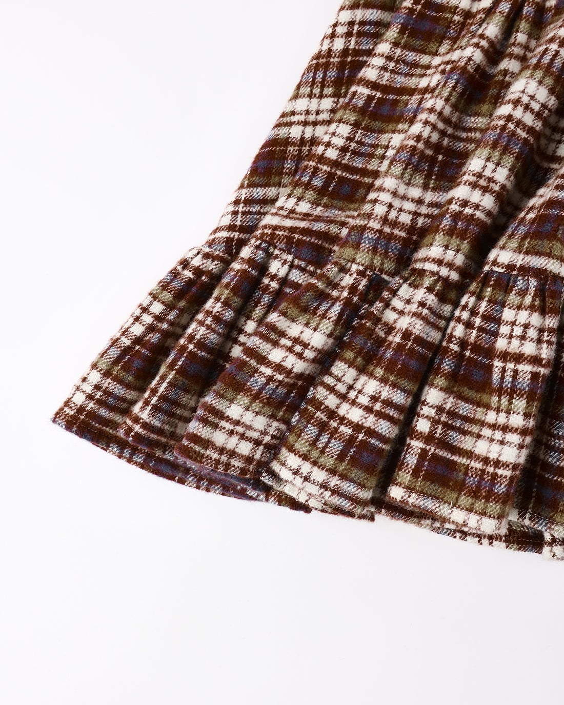 India Dress: Burgundy Plaid