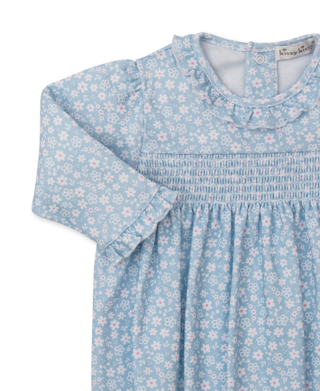 Fall in Bloom Smocked Ruffle Gown