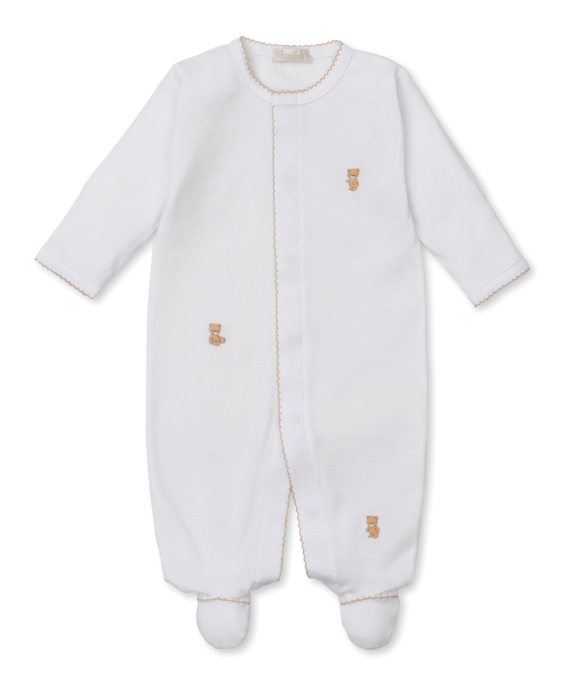 Teddy Bear Time Embroidered Footie