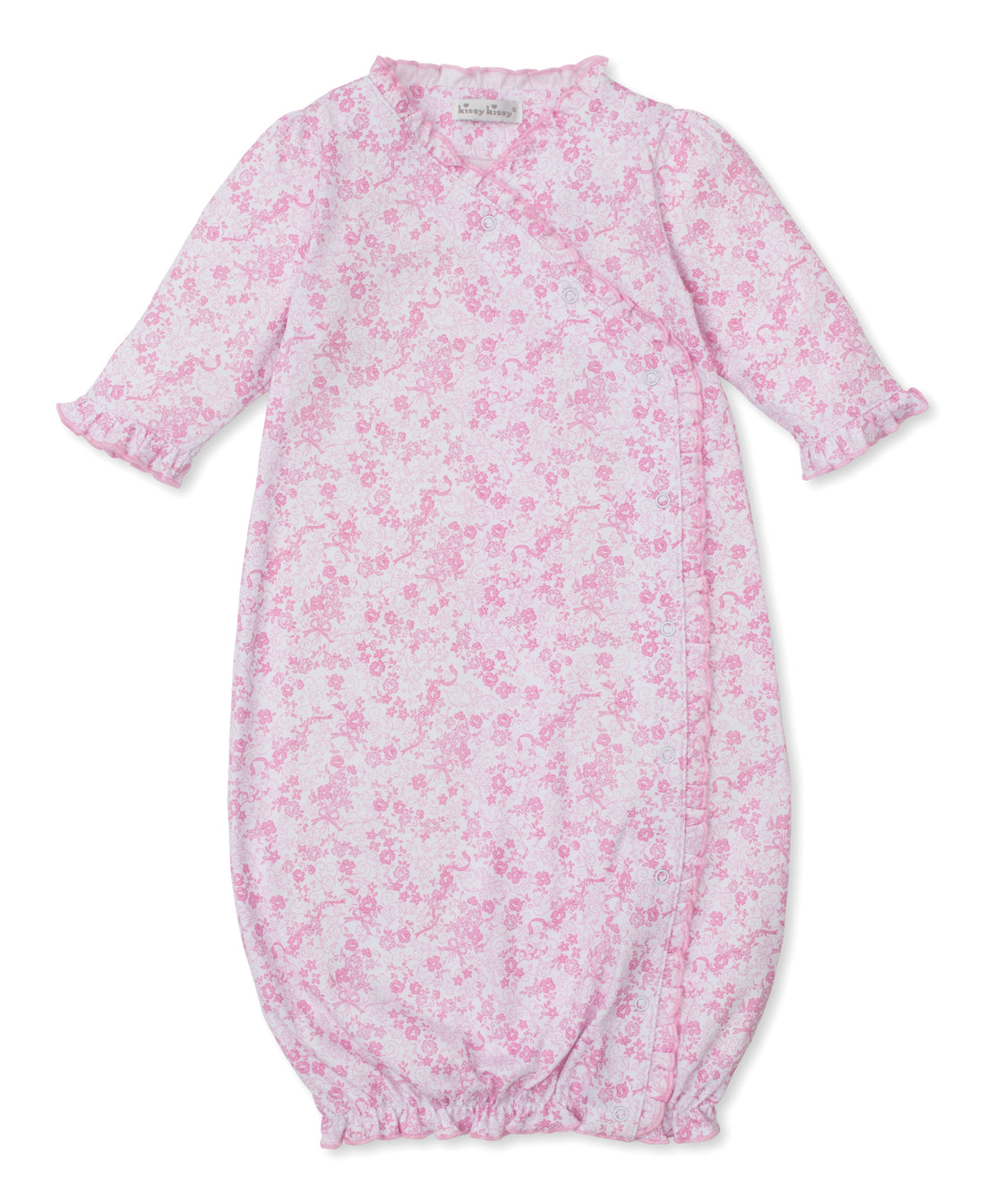 Old English Roses Ruffle Gown: Pink