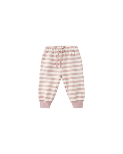 Relaxed Sweatpant: Pink Stripe