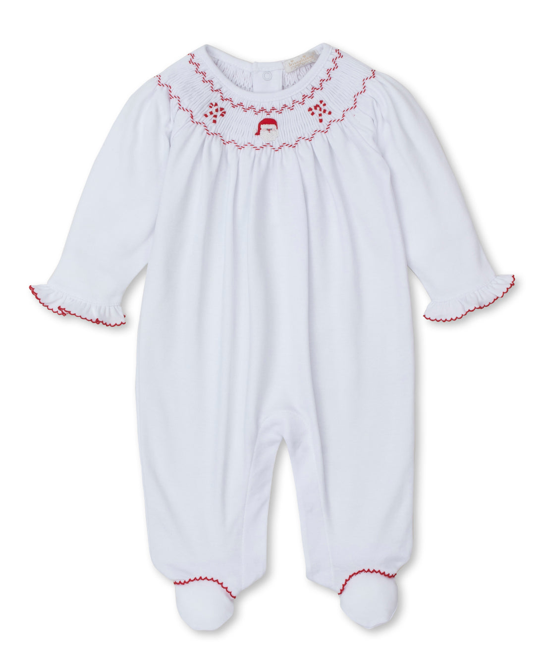 CLB Holiday Medley Bishop Hand Smocked Footie