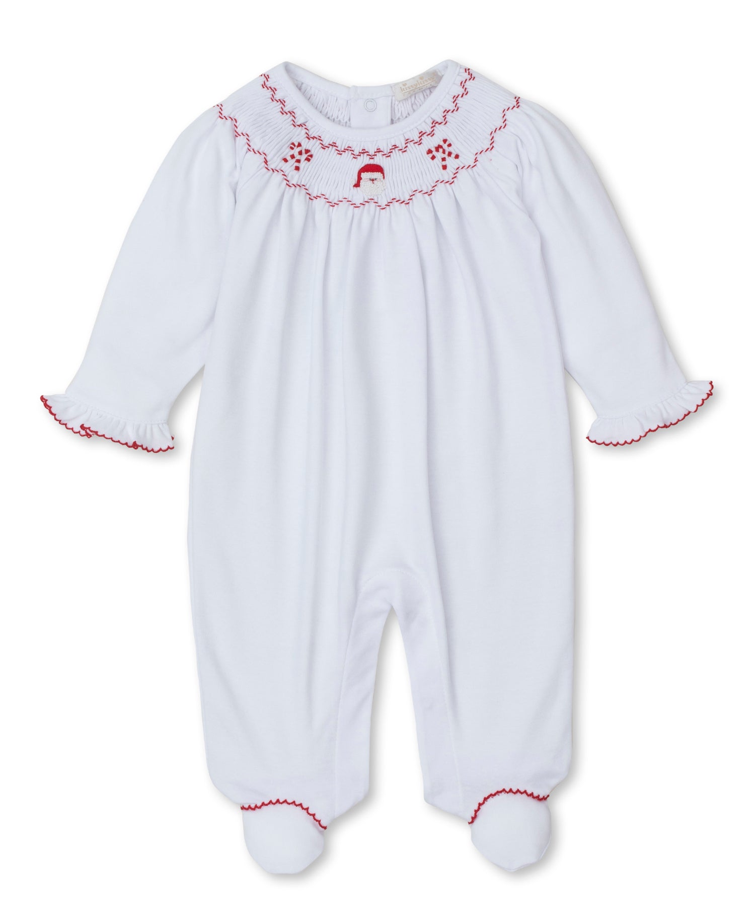 CLB Holiday Medley Bishop Hand Smocked Footie