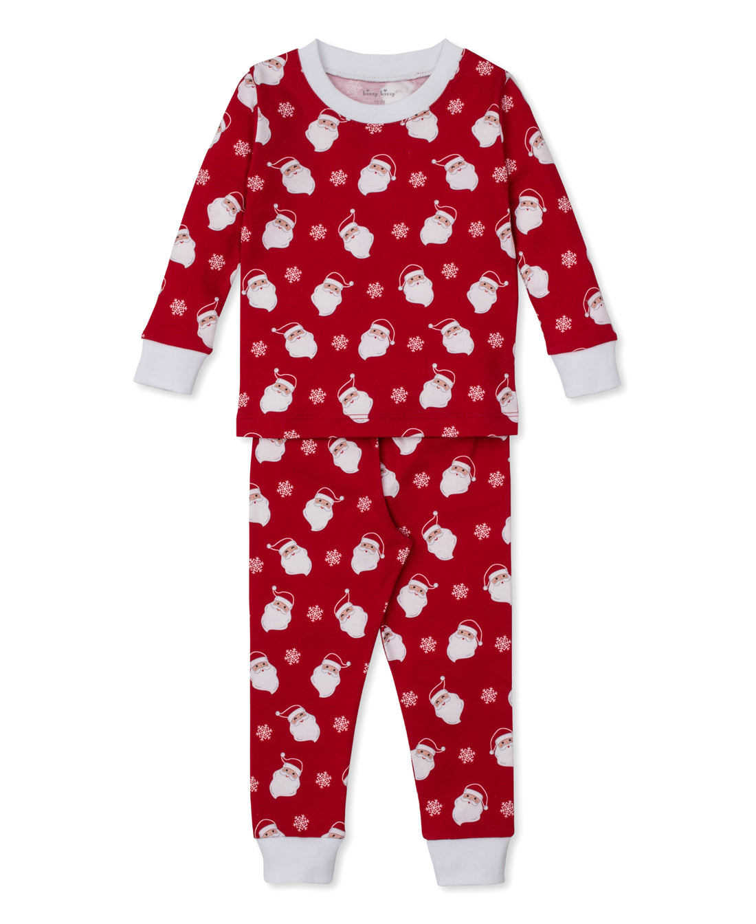 Smiling Santas Snug-Fit 2-Piece Pajamas
