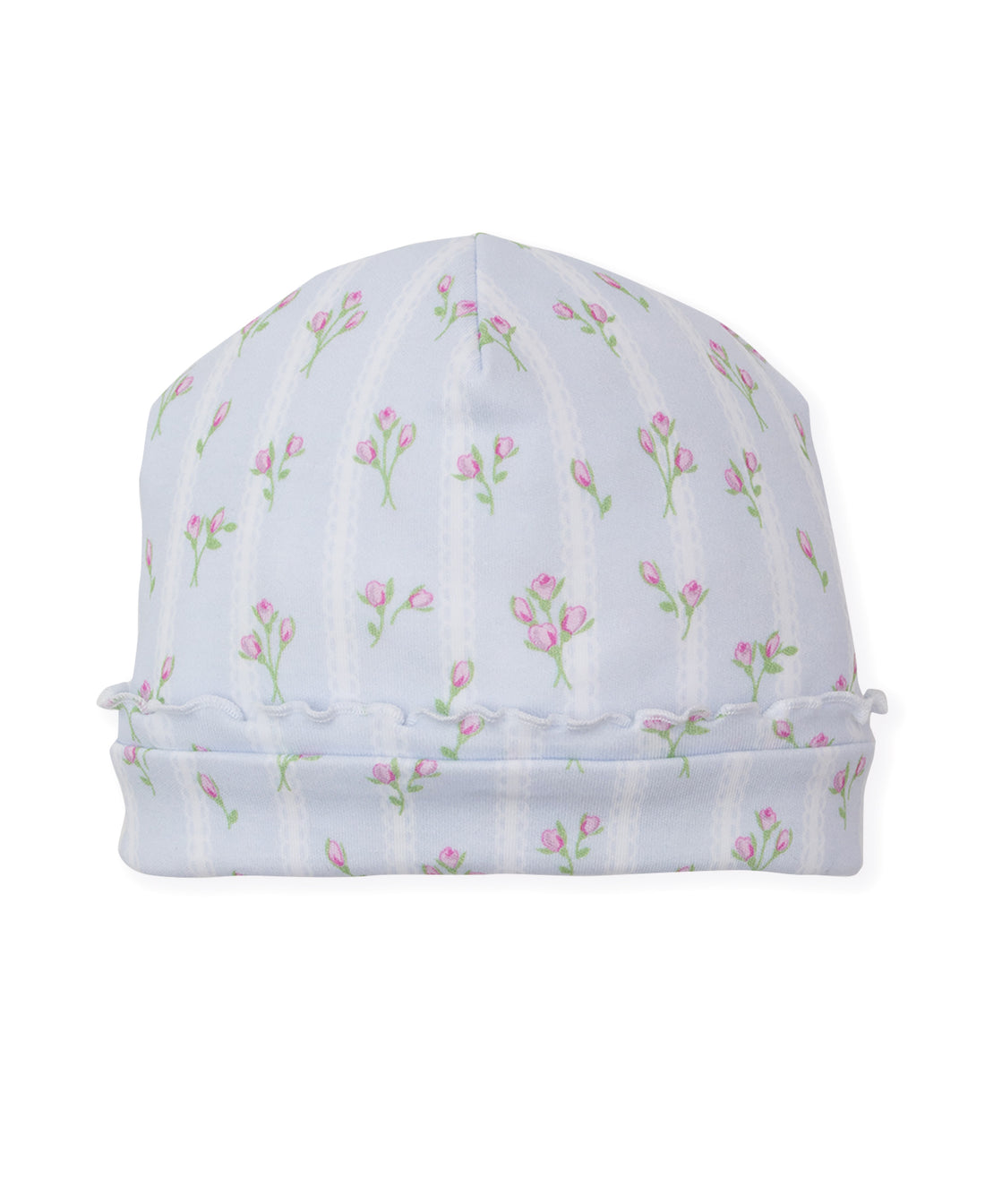 Ribbon Stripe Bouquets Ruffle Baby Beanie