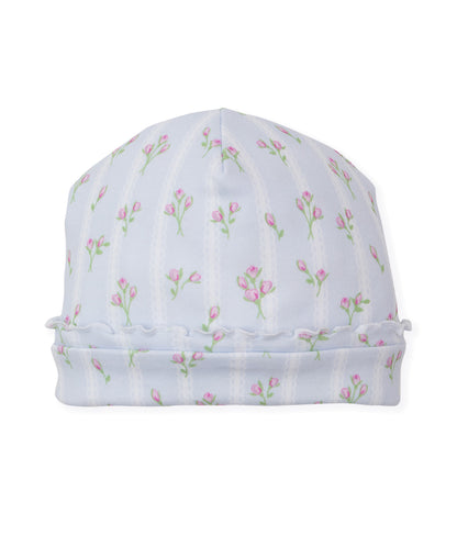 Ribbon Stripe Bouquets Ruffle Baby Beanie