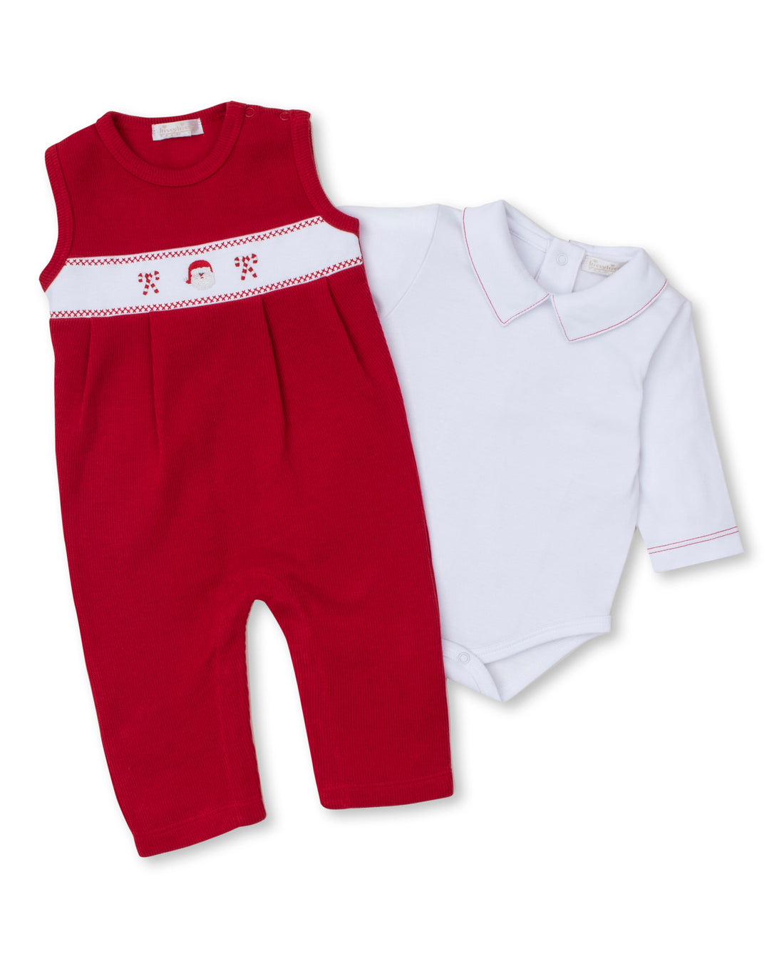 CLB Holiday Medley 2-Piece Overall Set with Hand Embroidery