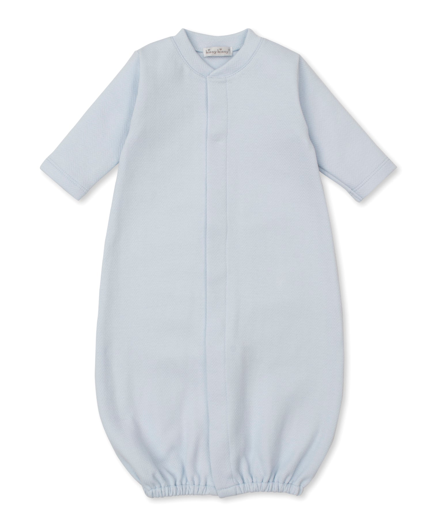 Sweet Homecoming Jacquard Converter Gown: Light Blue