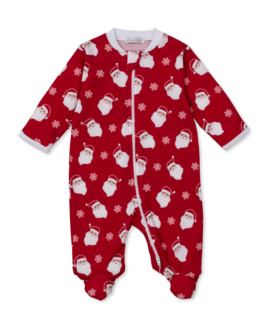 Smiling Santas Zipper Footie