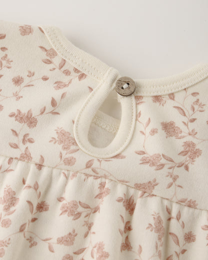 Tiered Jersey Dress: French Garden