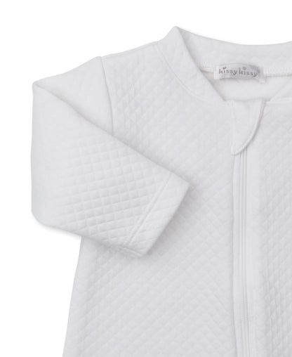 Elephant Esprit Print Jacquard Embroidered Zipper Footie
