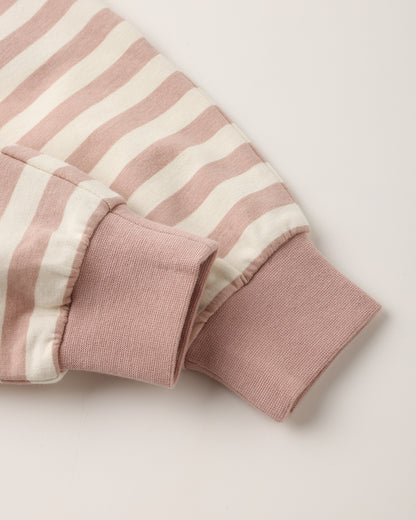 Relaxed Sweatpant: Pink Stripe