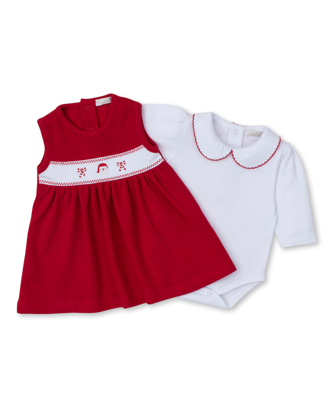 CLB Holiday Medley 2-Piece Hand Smocked Jumper Set