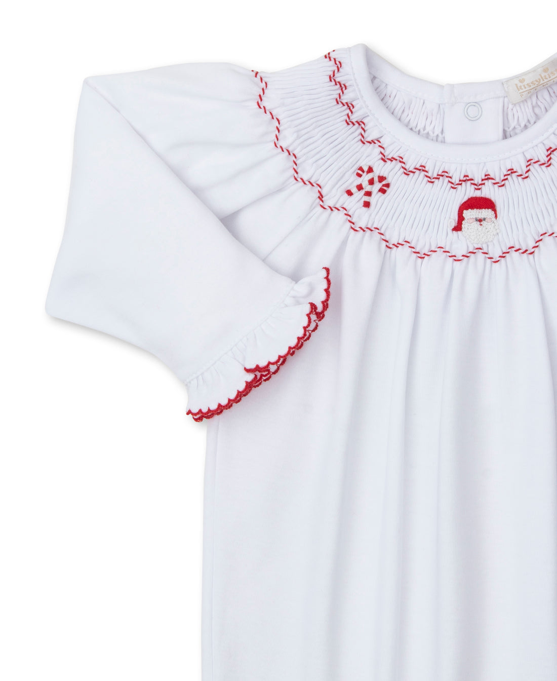CLB Holiday Medley Bishop Hand Smocked Footie