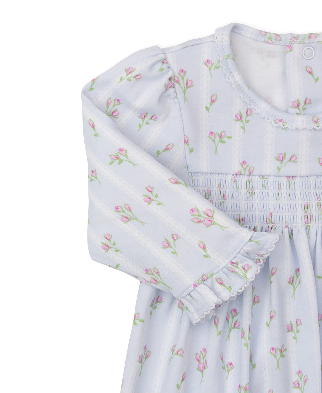 Ribbon Stripe Bouquets Smocked Sleep Sack