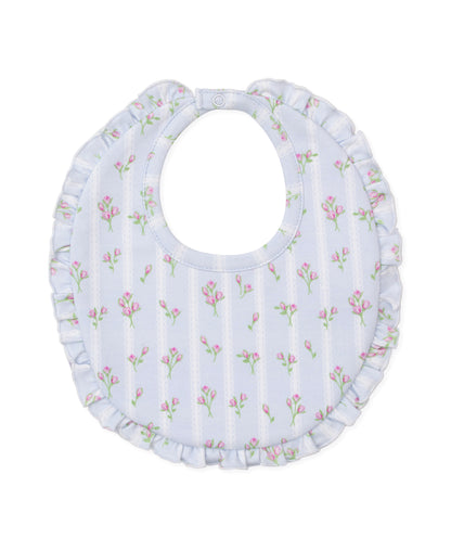 Ribbon Stripe Bouquets Ruffle Bib