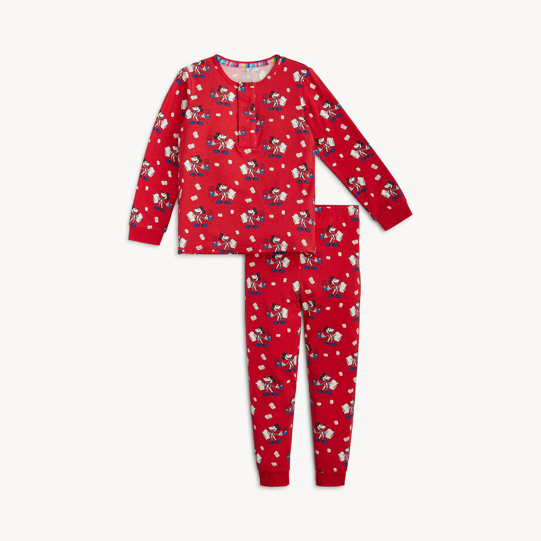 Red Cocoa Club Right Fit LS PJ Set