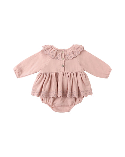 Thalia Romper: Rose