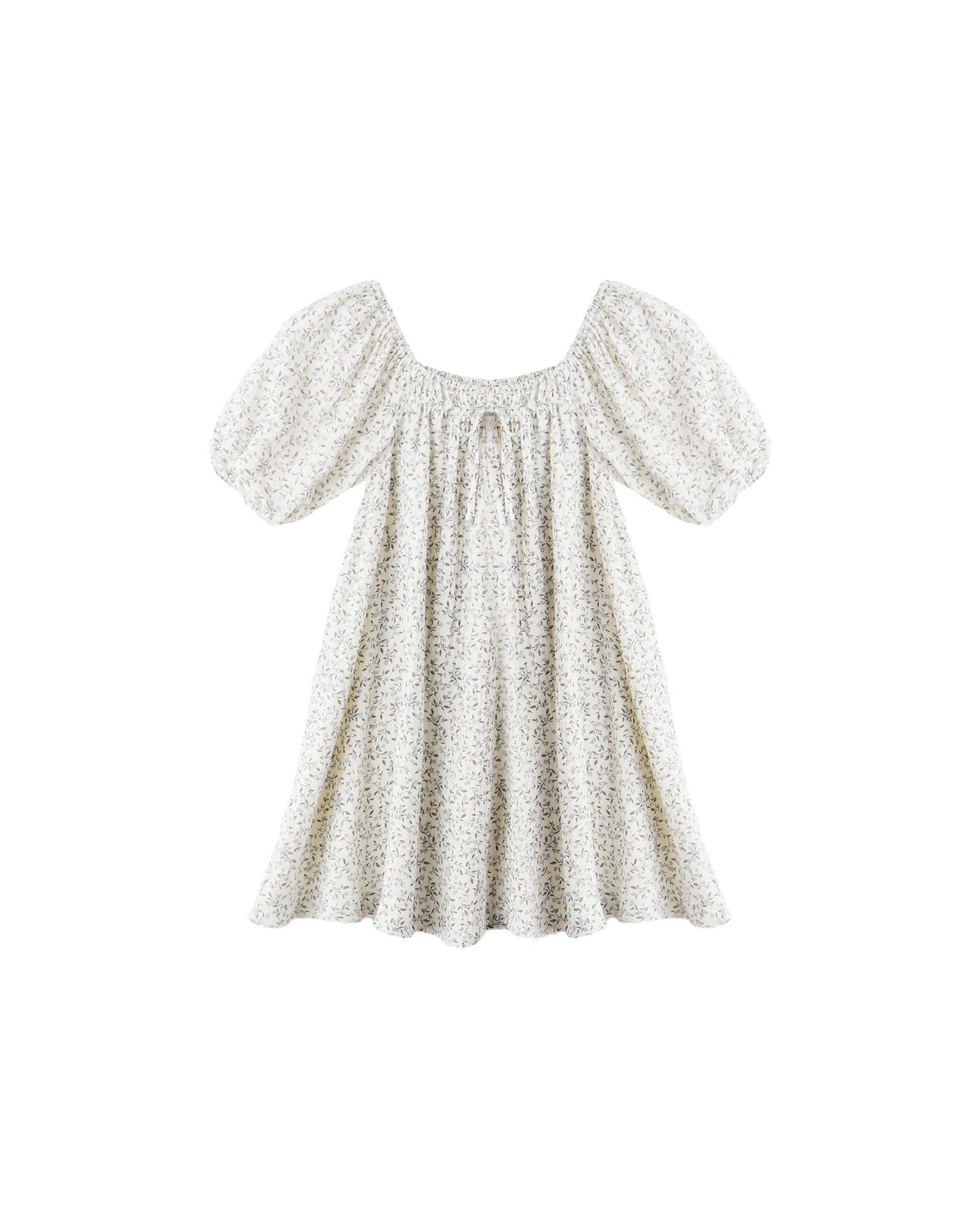 Sabrina Mini Dress: Blue Vines
