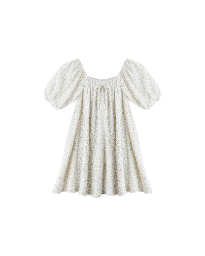 Sabrina Mini Dress: Blue Vines