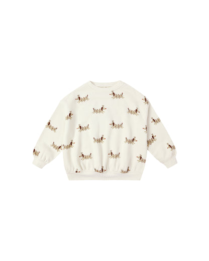 Relaxed Sweatshirt: Christmas Dogs
