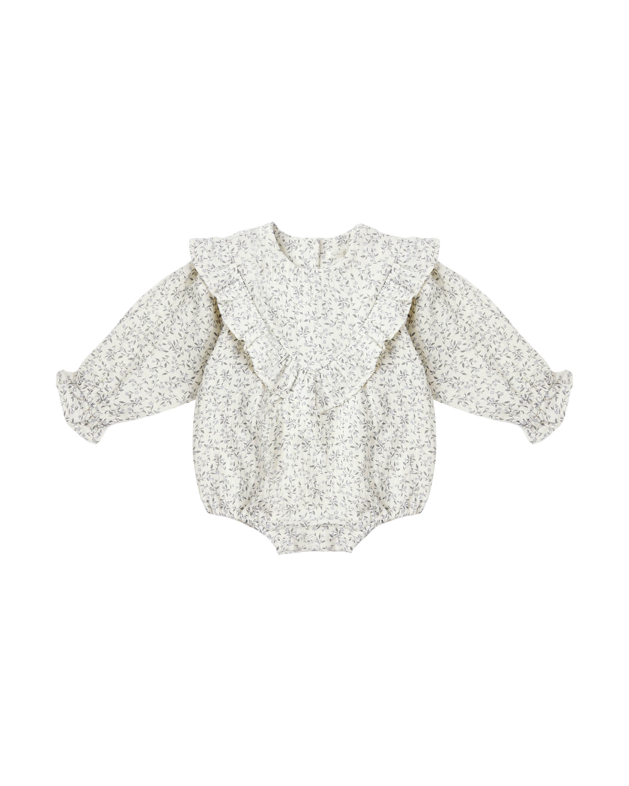 Winnie Romper: Blue Vines
