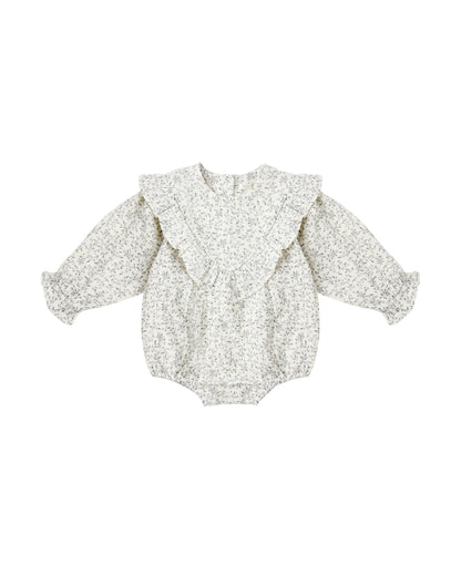 Winnie Romper: Blue Vines