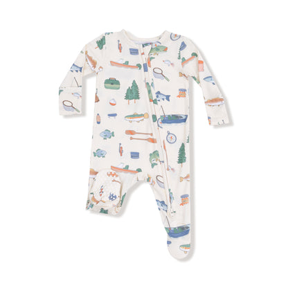 Fishing Things 2 Way Zipper Footie