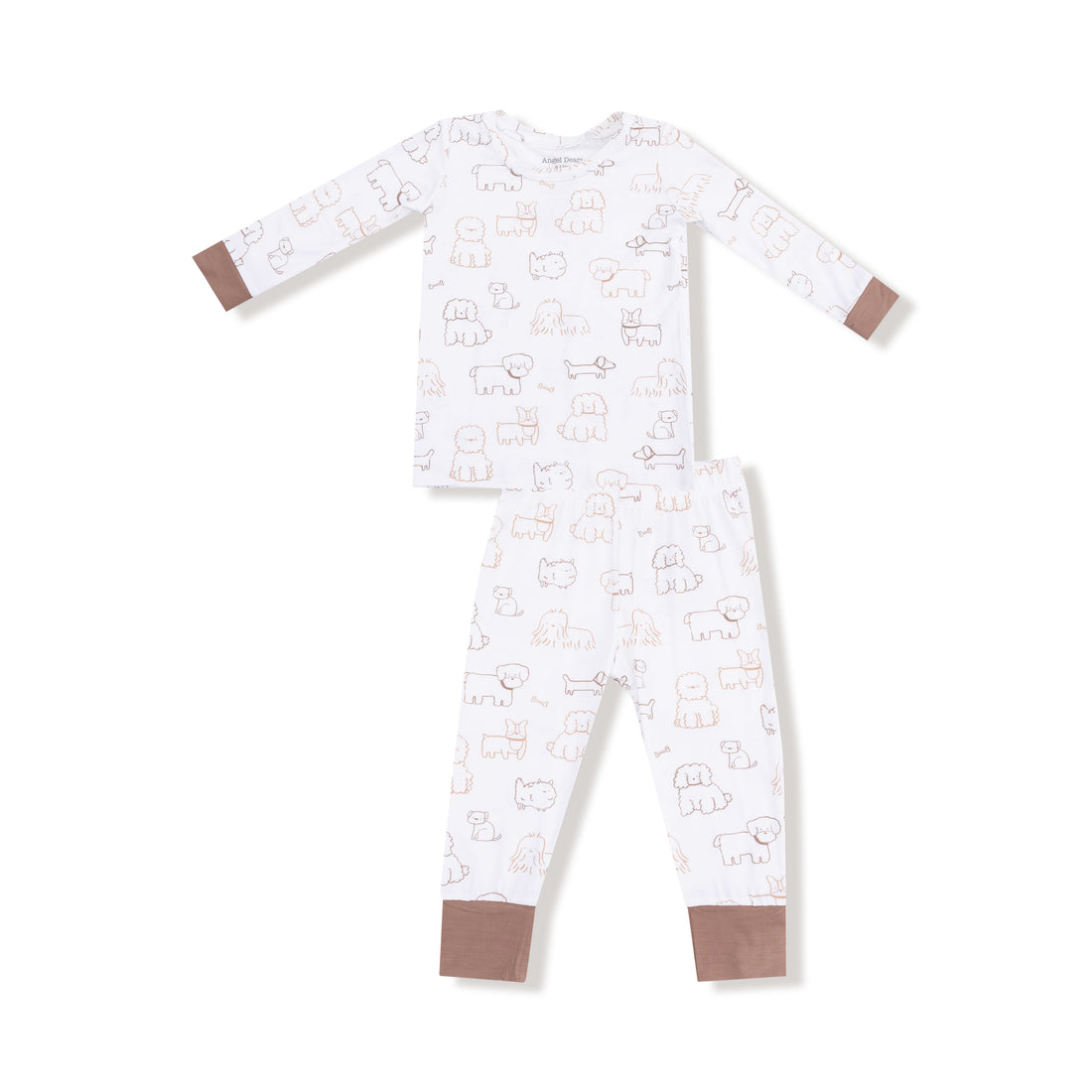 Neutral Pups LS Loungewear Set