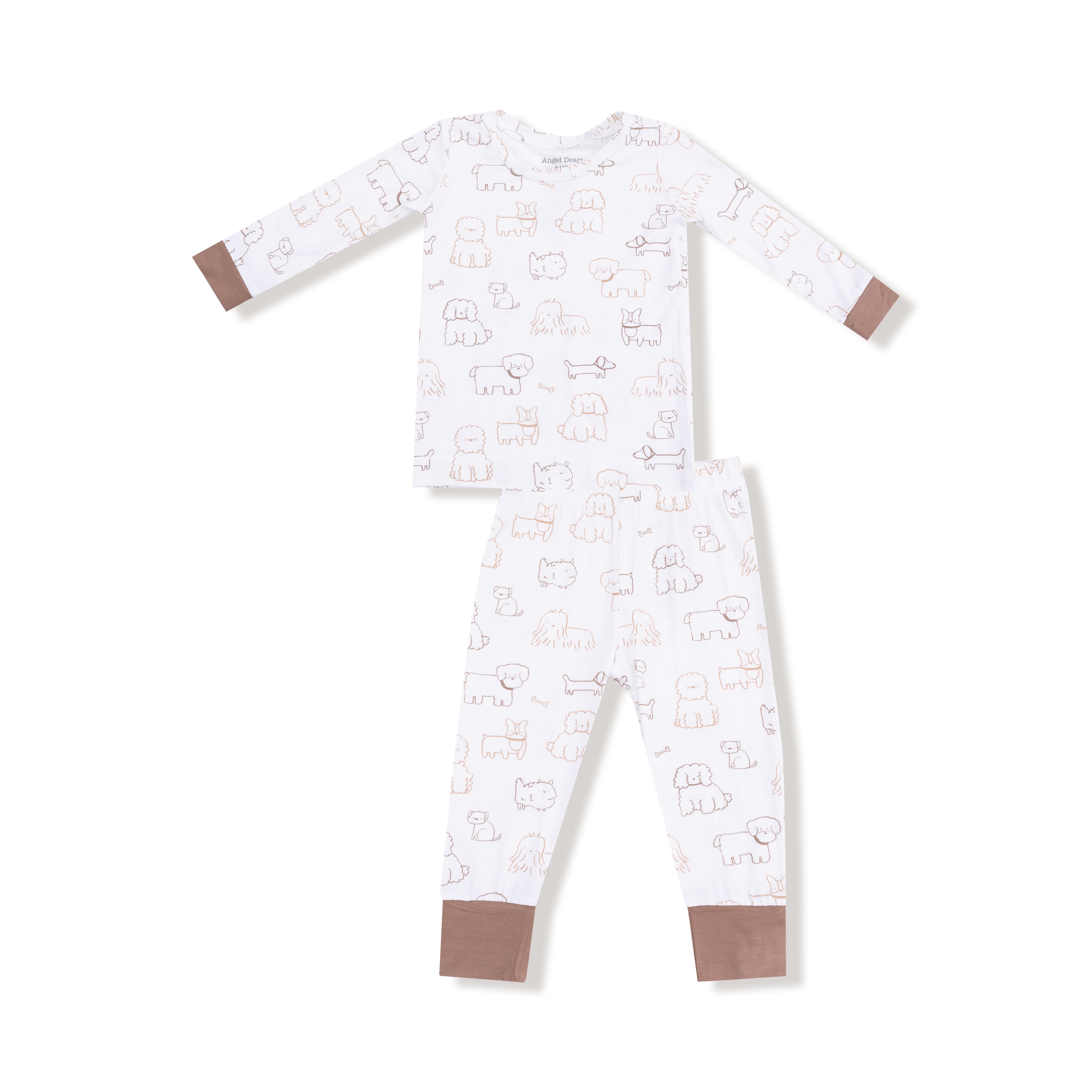 Neutral Pups LS Loungewear Set