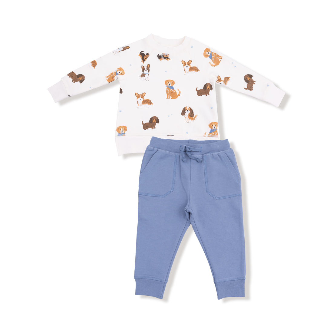 Best Friend Dogs French Terry Raglan Sweatshirt + Jogger Set