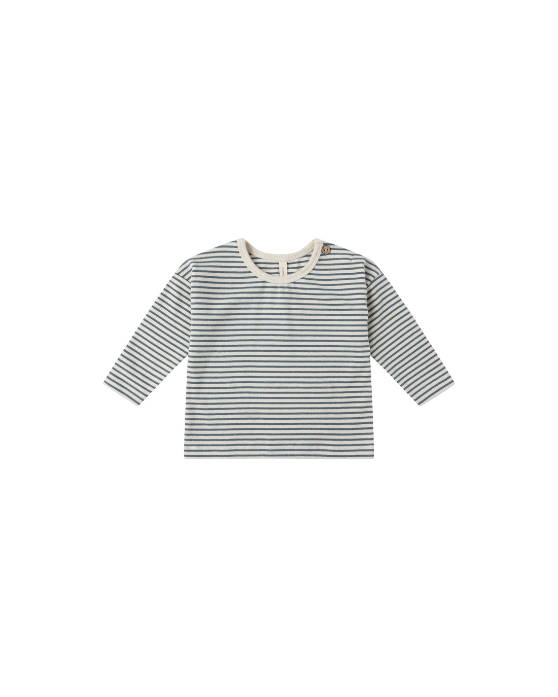 Long Sleeve Tee: Ocean Micro Stripe