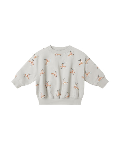 Reindeer Relaxed Fleece Sweatshirt