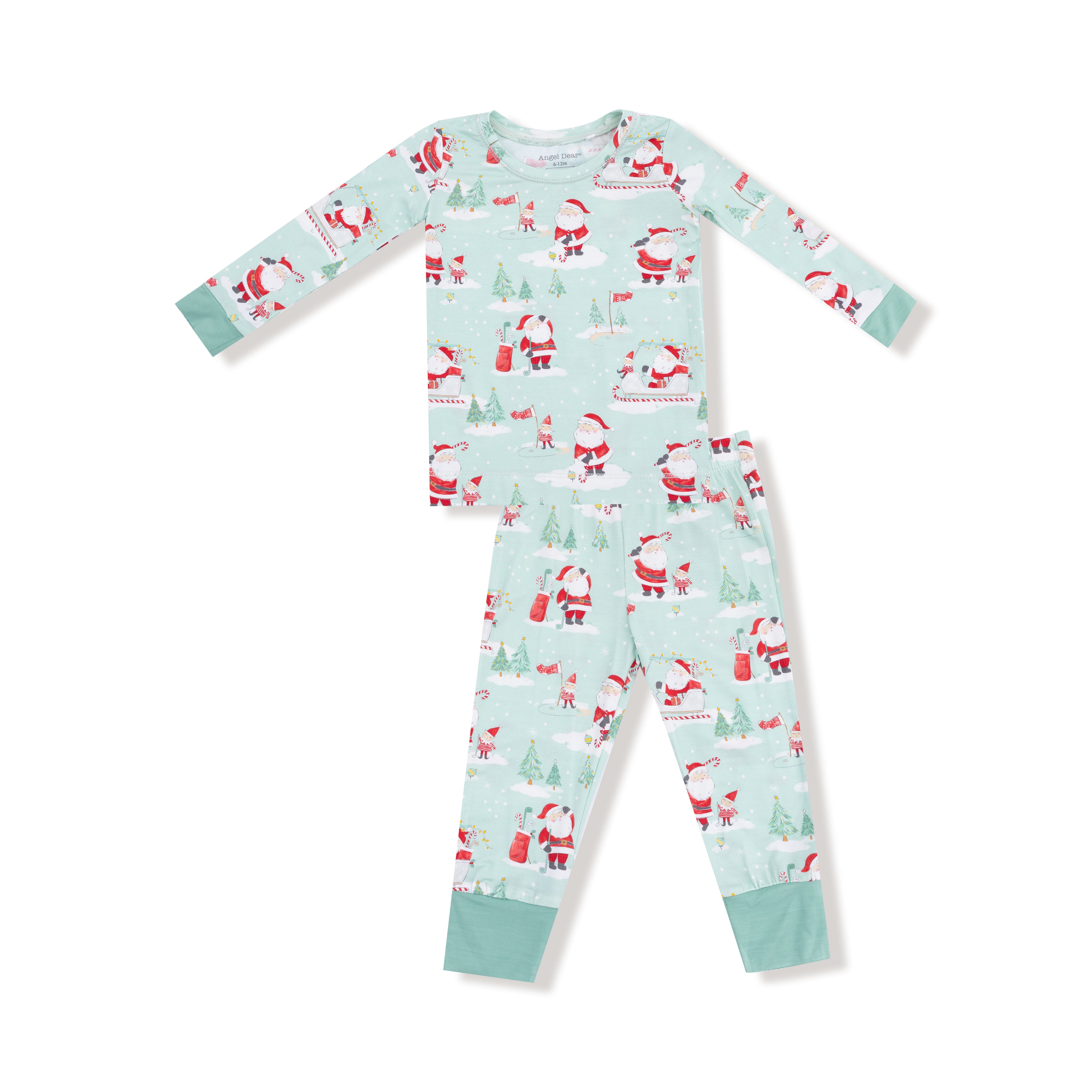 Golfing Santa And Elves L/s Loungewear Set
