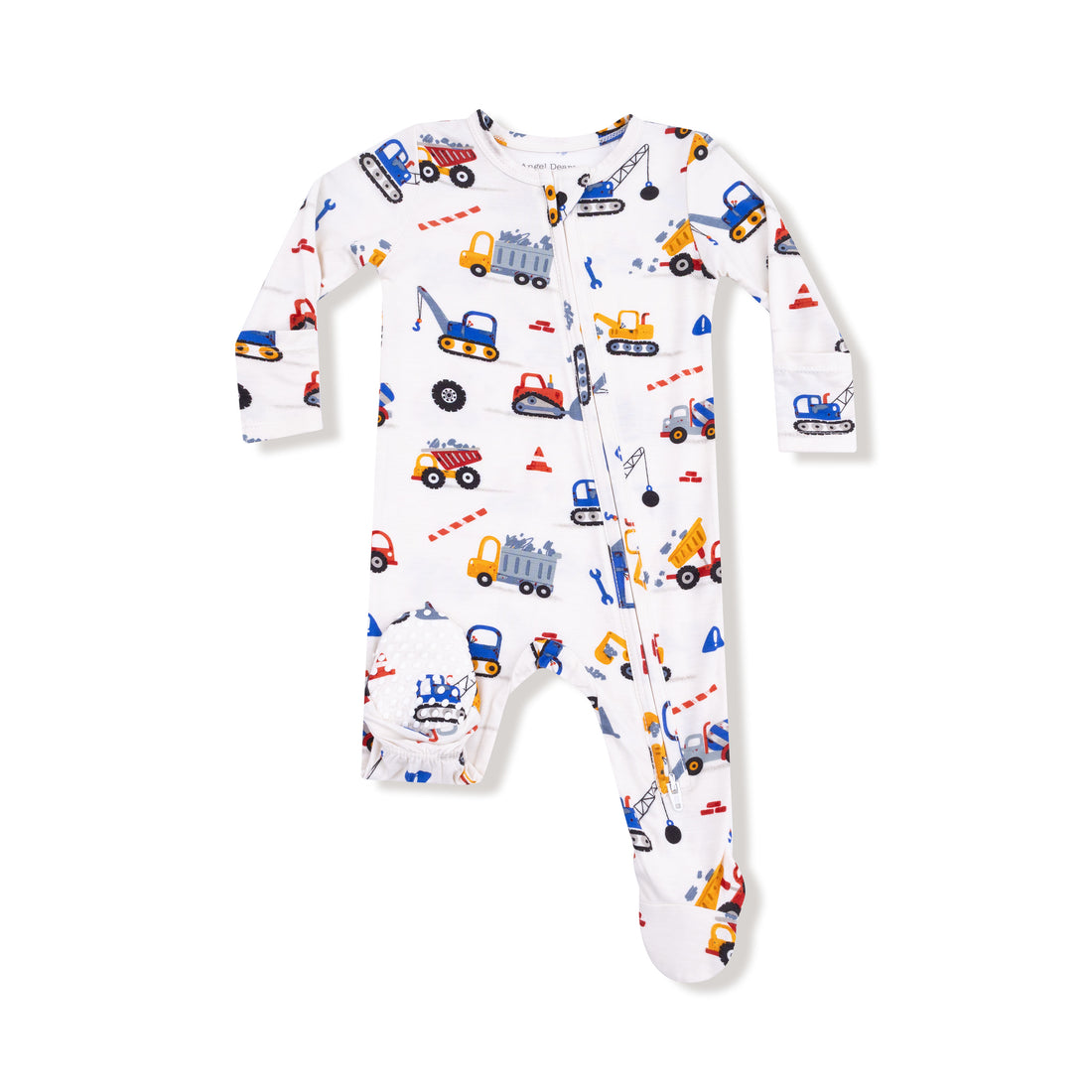 Crayon Construction 2 Way Zipper Footie