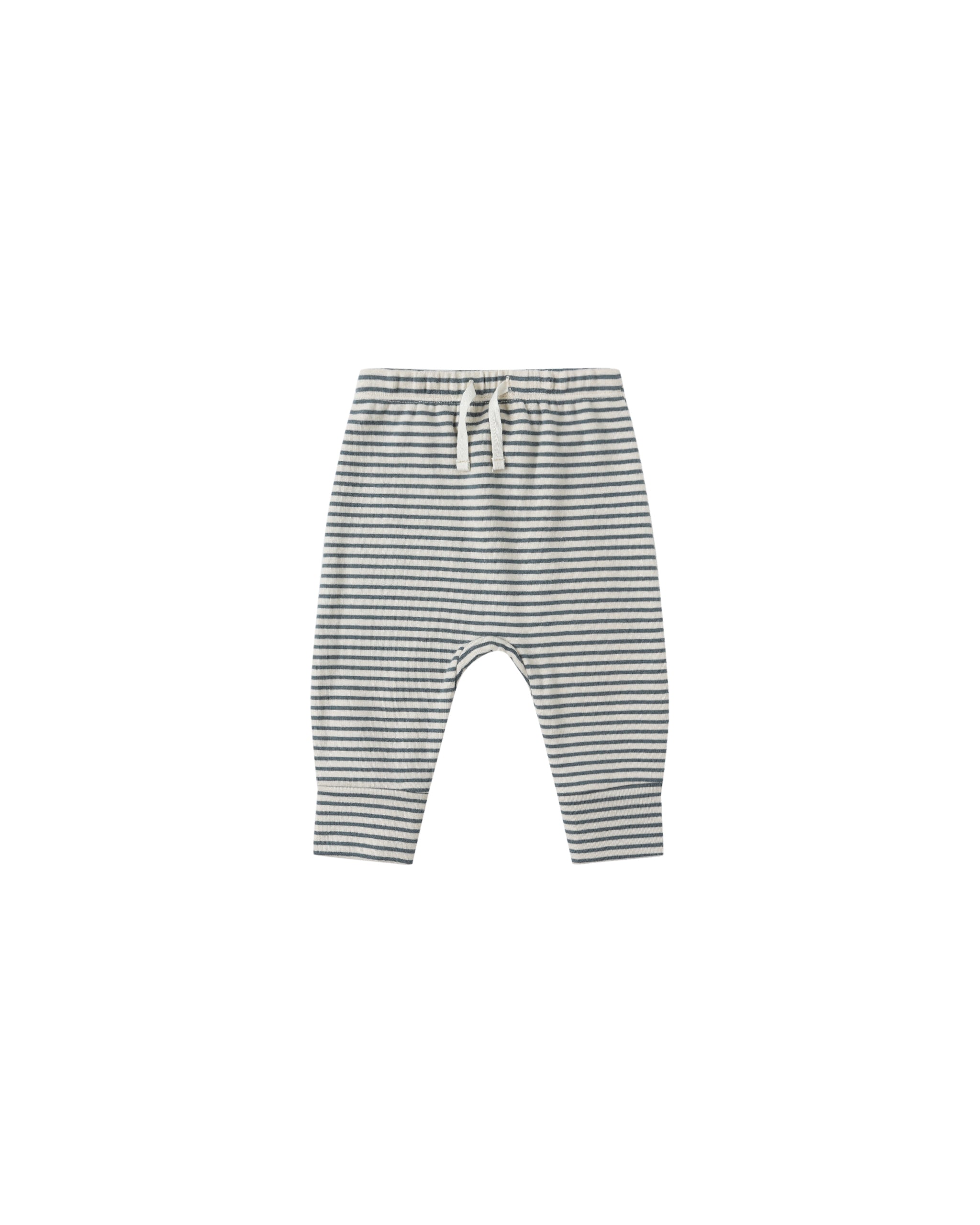 Drawstring Pants: Ocean Micro Stripe
