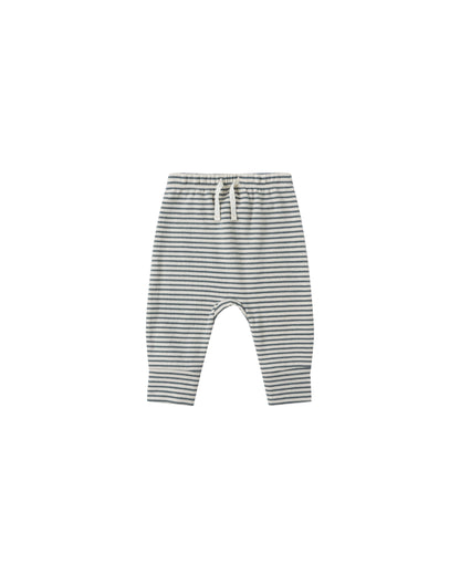 Drawstring Pants: Ocean Micro Stripe