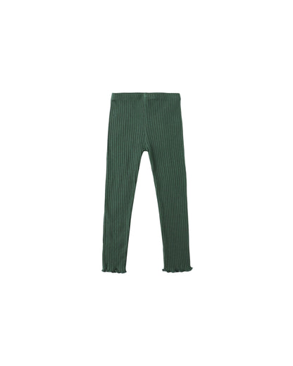 Ribbed Legging: Green