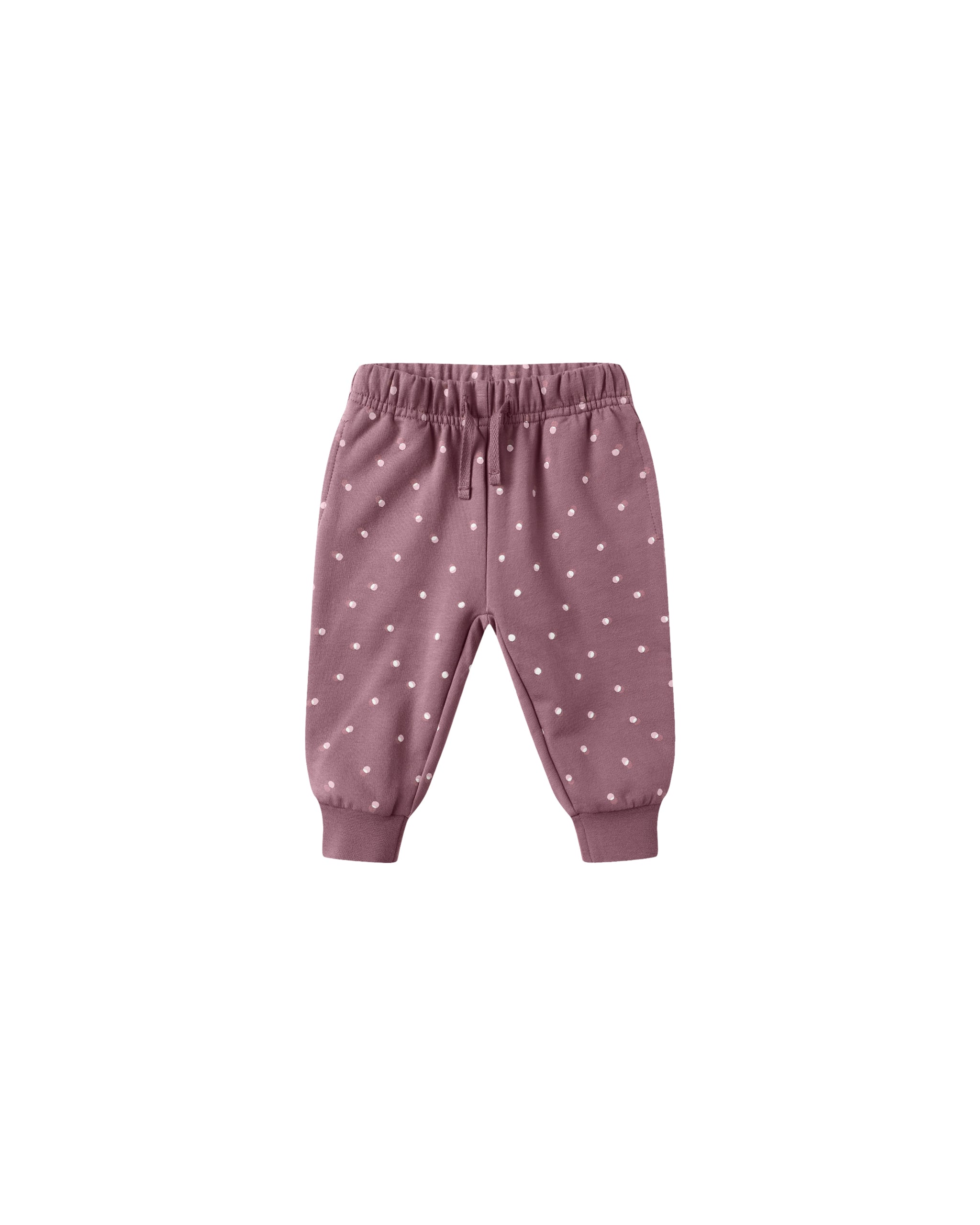 Relaxed Fleece Sweatpants: Polka Dots