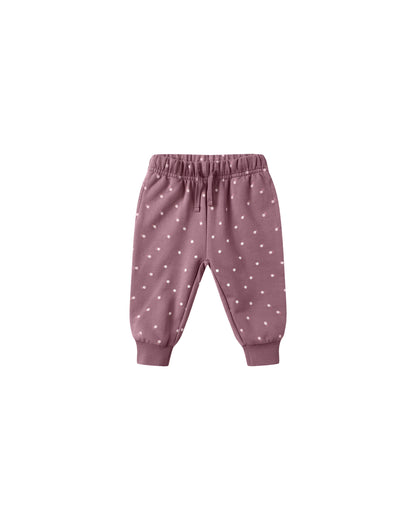 Relaxed Fleece Sweatpants: Polka Dots