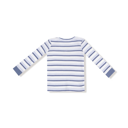 Vintage Stripe - Blue LS Loungewear Set