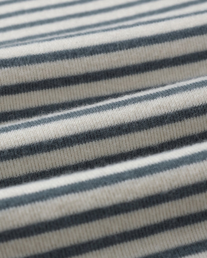 Baby Footie: Ocean Micro Stripe