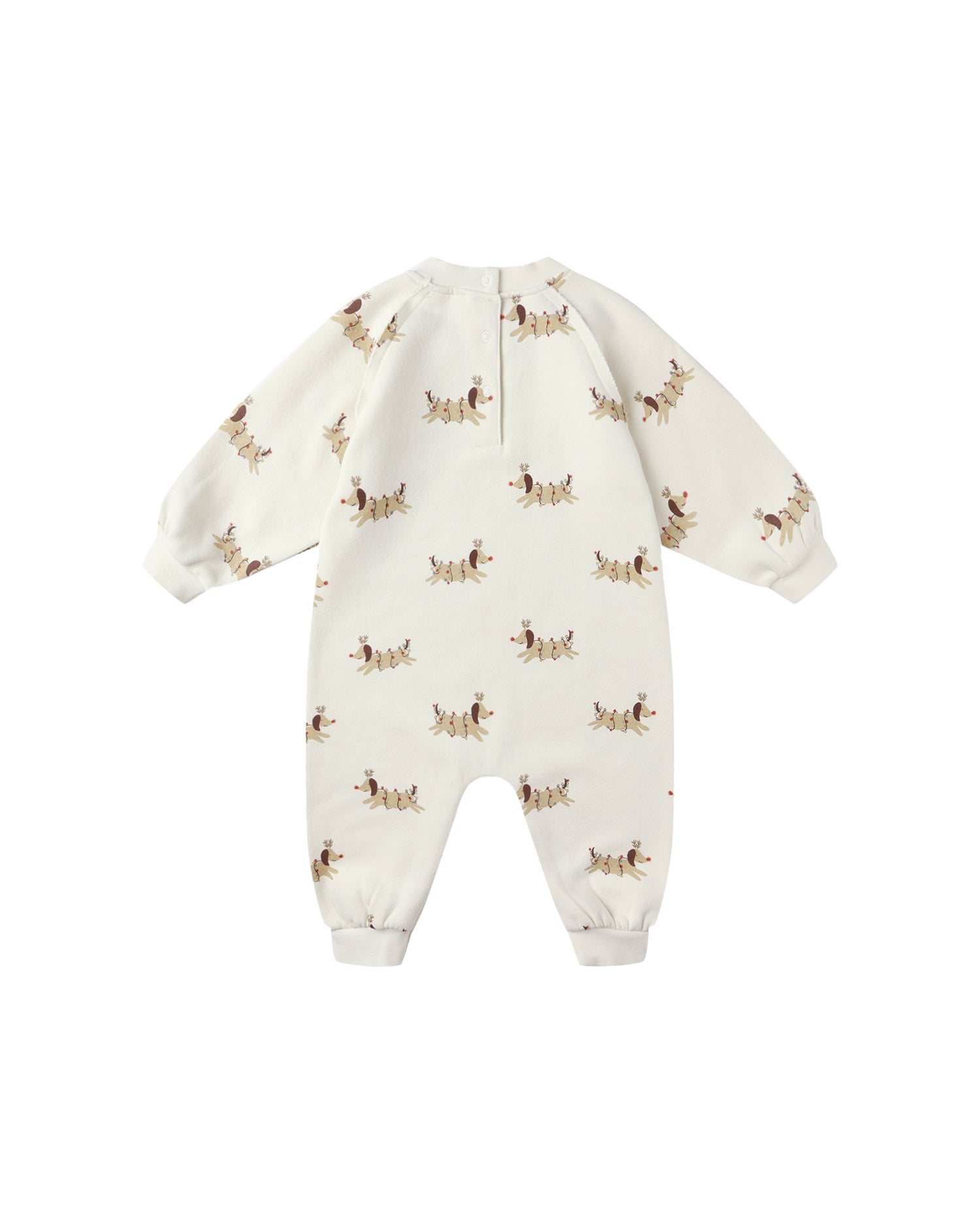 Raglan Jumpsuit: Christmas Dogs